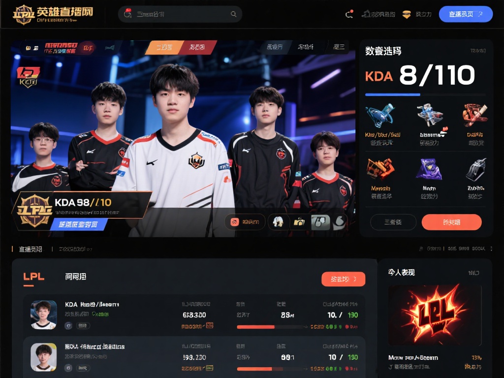 英雄联盟官网比赛直播：如何查看选手数据与战绩分析？
